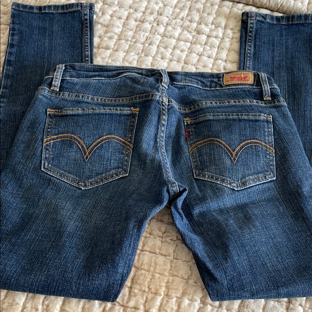 Levi's 524 Dark Blue Skinny Jeans - Picture 4 of 4